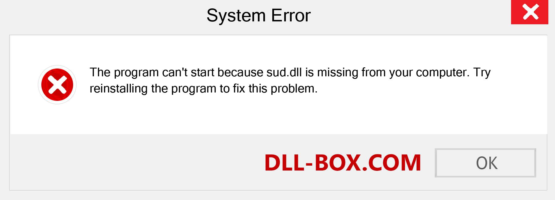  sud.dll file is missing?. Download for Windows 7, 8, 10 - Fix  sud dll Missing Error on Windows, photos, images