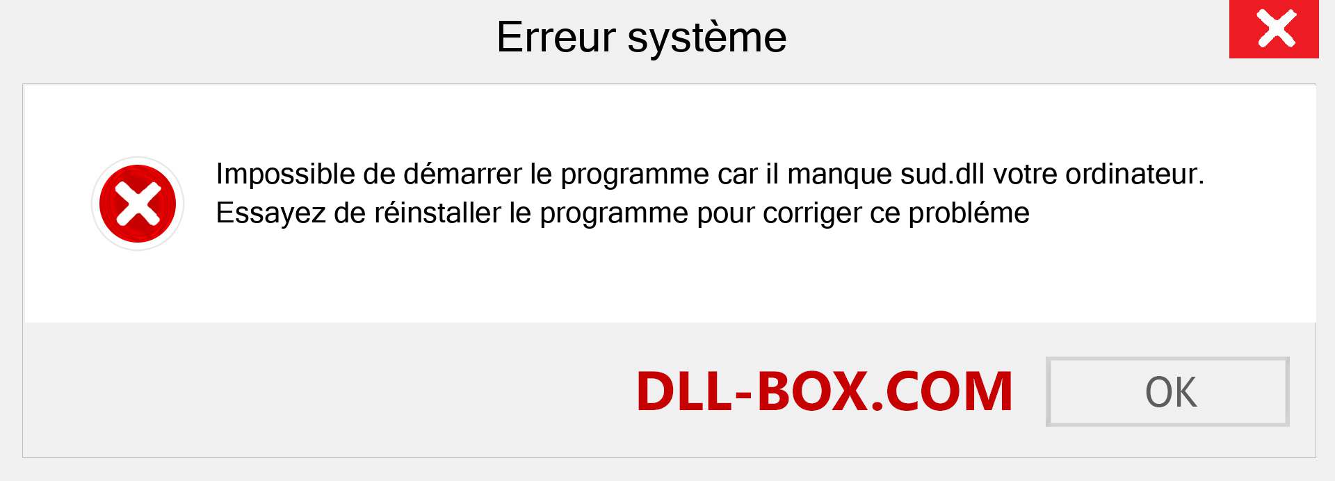 Le fichier sud.dll est manquant ?. Télécharger pour Windows 7, 8, 10 - Correction de l'erreur manquante sud dll sur Windows, photos, images